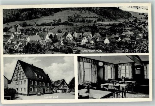 Hüttenbach Gasthaus Daut Gaststube