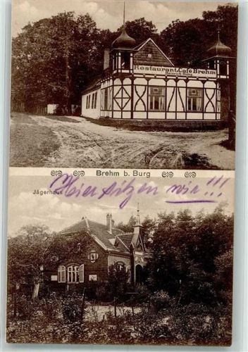 Brehm 1916 Gasthaus Cafe Brehm Heinrich Hübig Jägerhaus
