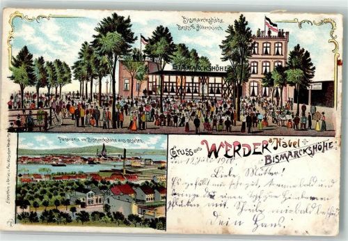 Werder 1900 Gasthaus Bismarckhöhe Havel