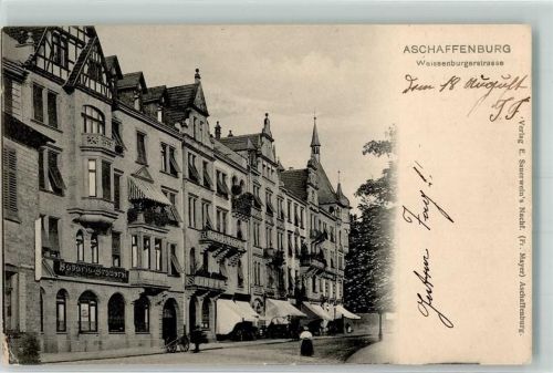 Aschaffenburg 1904 Weissenburgerstraße