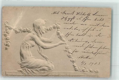 1903 Jugendstil M.M. Vienne Nr. 102 AK