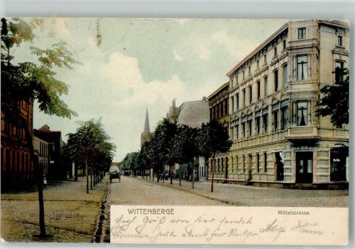 Wittenberge 1903 Mittelstraße