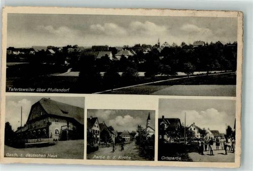 Tafertsweiler An der Kirche Gasthaus zum deutschen Haus Dorfstraße Verlag Felle-Isny
