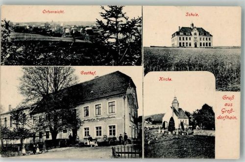 Dorfhain Großdorfhain Gasthaus Großdorfhain Kirche Schule