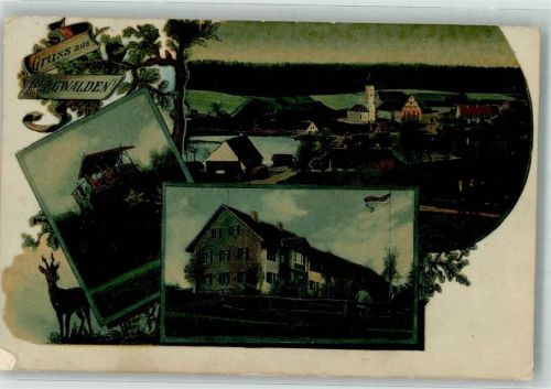 Burgwalden 1908 Posthilfstelle Burgwalden