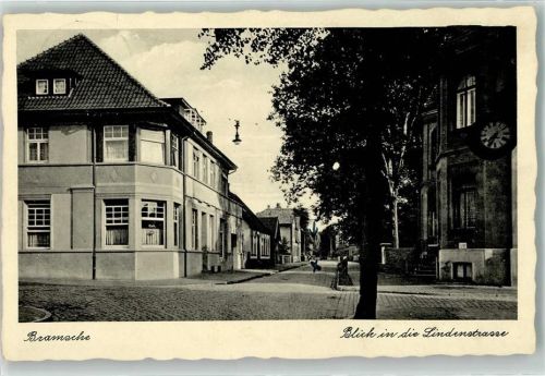Bramsche Blick in die Lindenstraße Uhr