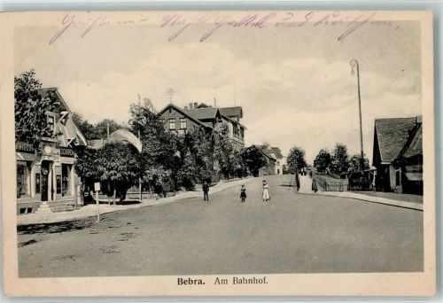Bebra Am Bahnhof Bahnpoststempel