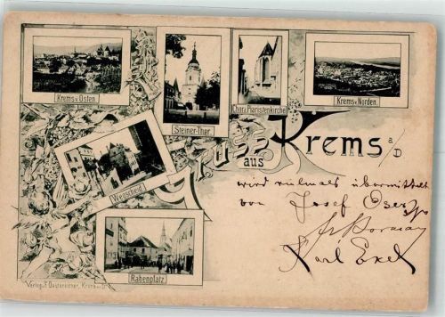 Krems 1906 Kirche Wegscheid Rabenplatz