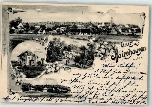 Haimhausen 1905 Schloß Haimhausen Villa Buttersack Malsteig