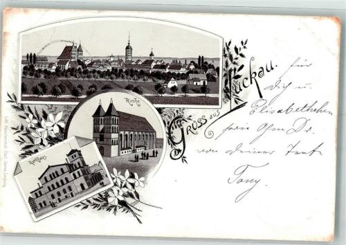 Luckau 1898 Vorläufer Rathaus Kirche