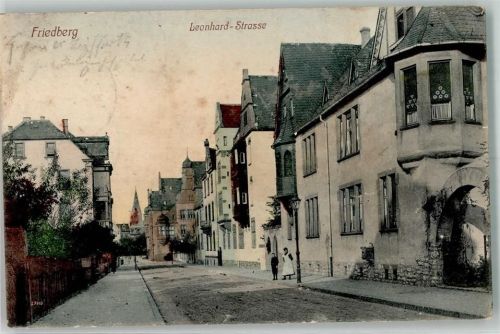 Friedberg 1917 Leonhard-Straße Feldpost Reserve-Lazarett