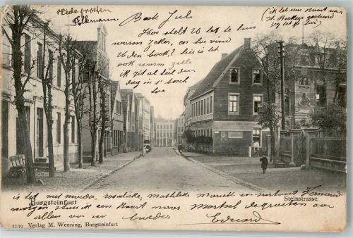 Burgsteinfurt 1903 Steinstraße