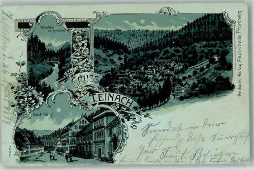 Bad Teinach 1898 Bad-Hotel Zavelstein Ruine