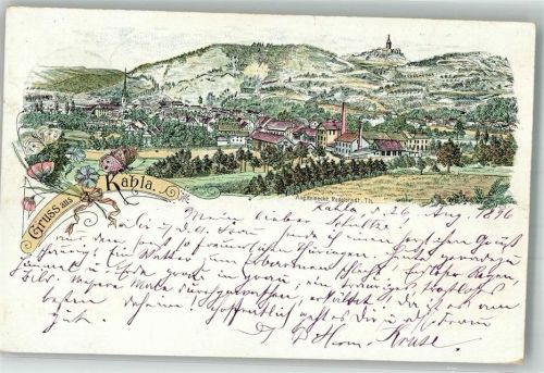 Kahla 1896 Verläufer Druck 1890 - 95 Kahla