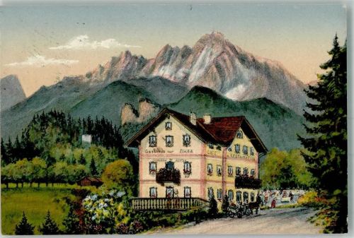 Heilbrunn 1912 Gasthaus Einöd-Morzg