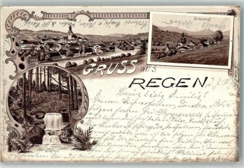 Regen 1898 Rittsteig St. Johann