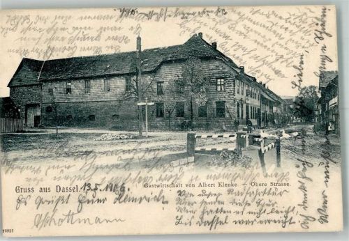 Dassel 1906 Obere Straße Gasthaus Klenke