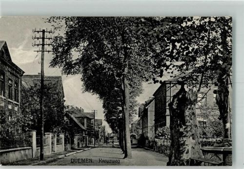 Dülmen 1918 Bahnpost Dortmund Gronau Zug 568 10.4.18 Kreuzweg
