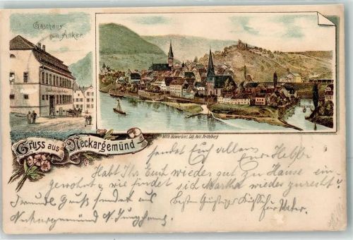 Neckargemünd 1901 Gasthaus Zum Anker