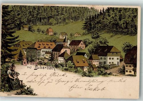 Bubenbach 1902 Schwarzwälder Tracht Schwarzwälder Bauernhäuser