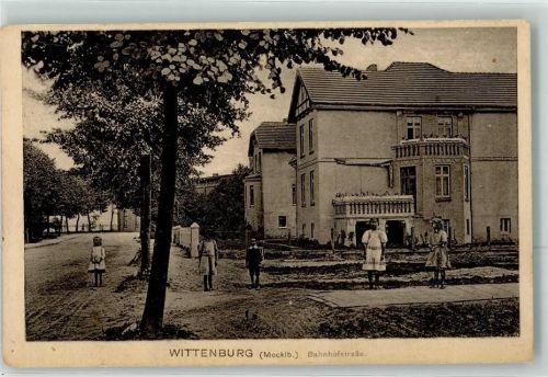 Wittenburg 1916 Bahnhofstraße Kinder