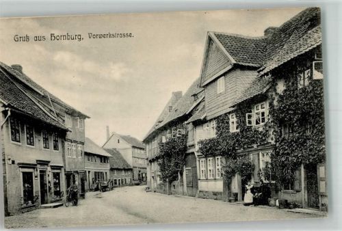Hornburg Vorwerkstraße Radfahrer