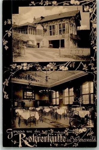 Wien 1908 Gasthaus Rohrerhütte Wienerwald