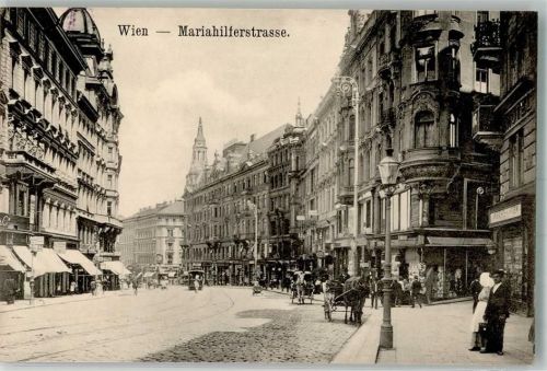 Wien 1906 Mariahilferstraße Straßenbahn