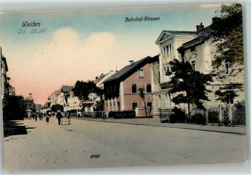 Weiden 1911 Bahnhofstraße