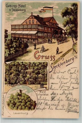 Stecklenberg 1902 Gebirgs-Hotel Lauenburg