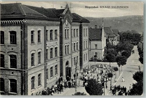 Bad Salzungen Bürgerschule Schulvorplatz Schüler