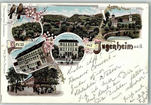 Seeheim-Jugenheim 1897 Hotel zur Krone Hotel zur Post Alexander Bad