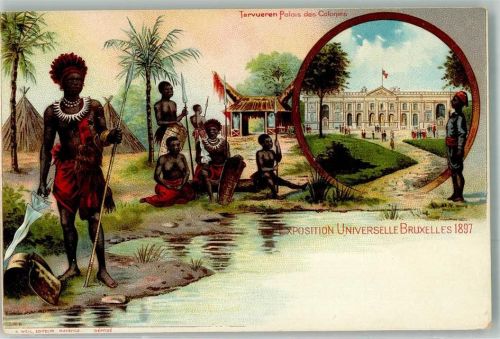 1897 Völkerschau Schwarzafrikaner Palais der Kolonien