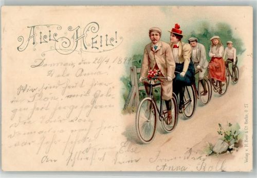 1899 All Heil Ausflug mit dem Fahrrad