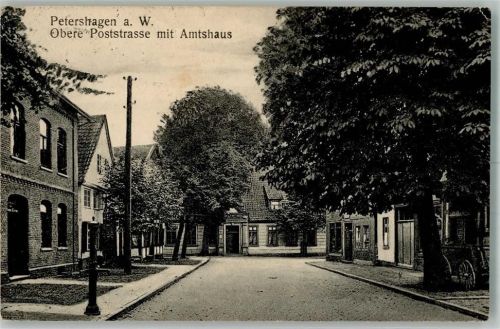 Petershagen 1915 Obere Poststraße Amtshaus