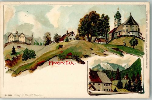 Siegsdorf sign Marschall E. Maria-Eck