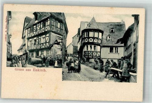 Enkirch Dorfstrasse Handwerker Fachwerkhaus Grosses Fass