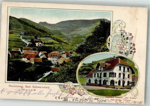 Neuenweg 1908 Gasthaus zur Sonne