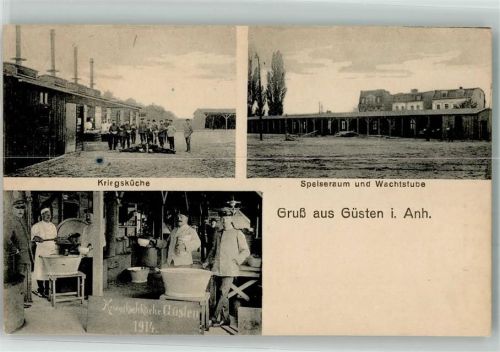 Güsten 1917 Kriegsküche 1914 Speiseraum Wachstube