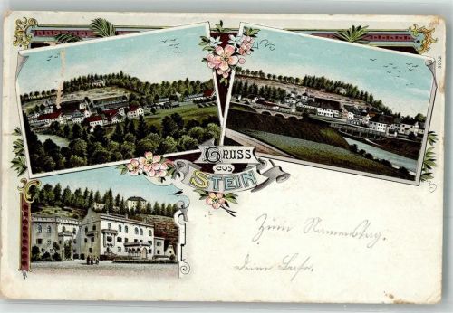 Königsbach-Stein 1902 Lithographie