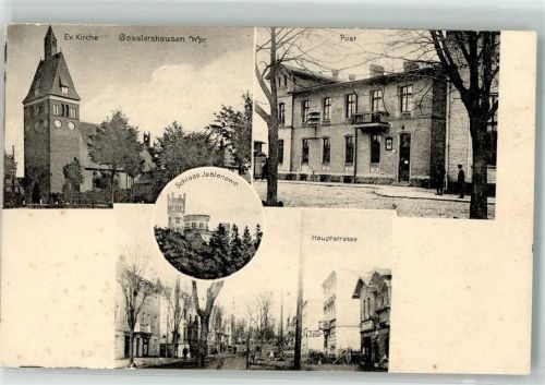 Goßlershausen Schloss Jabonowo Post Ev. Kirche