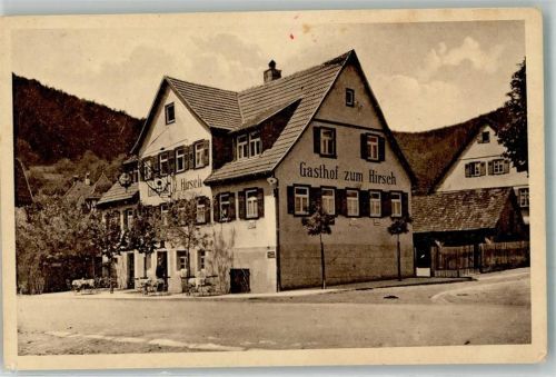 Unterreichenbach 1916 Gasthaus zum Hirsch