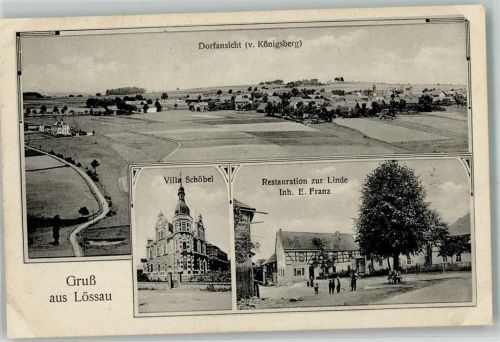 Lössau Königsberg Villa Schöbel Gasthaus zur Linde Dorflinde
