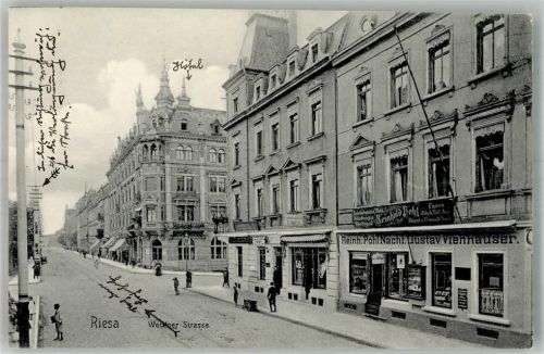 Riesa 1912 Wettiner-Strasse