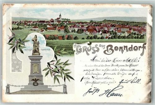 Bonndorf 1900 Kriegerdenkmal