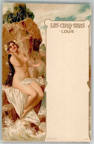 1900 Nymphe Les Cinq Sens Louie Mermeid