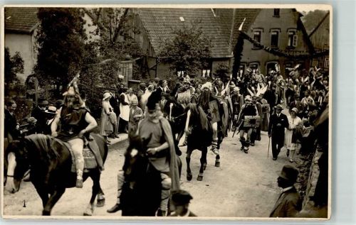 Lemgo Histor. Umzug Pferde Ort lt. Fotograf