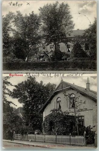 Burhave 1907 Wohnhaus Vorgarten