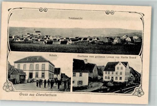 Oberaltertheim Schule Gasthaus zum goldenen Löwen