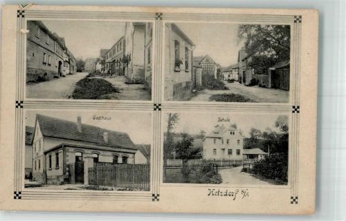 09600 O9201 Hetzdorf b Freiberg, Sachs 1914 - Gasthaus Schule